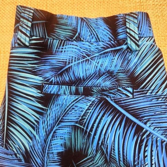 Hreski‎ Pants Mens 34x29 Blue Black Floral Print Golf Chino Straight Stretch - Picture 8 of 9